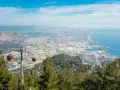 Panoramica di Antalya vista dall'alto con funivia. Un'ottima prospettiva per scoprire cosa vedere in questa città turca.