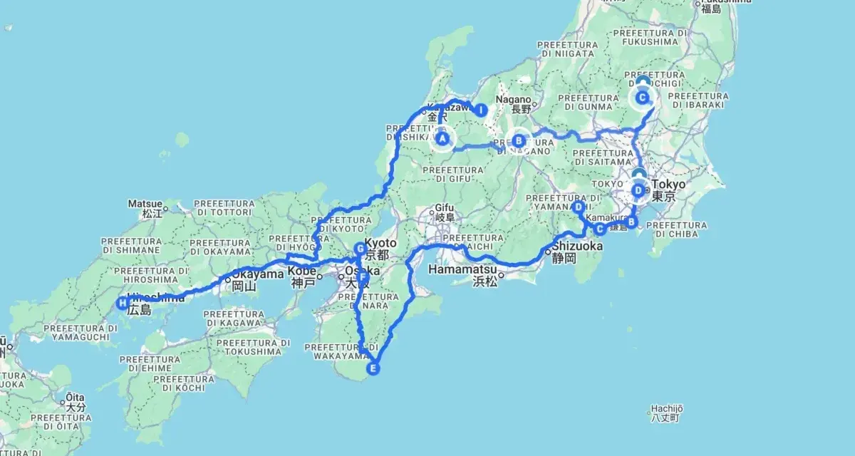 Itinerario in Giappone: da Tokyo a Kyoto, Osaka, Hiroshima e ritorno. Un viaggio tra città e natura, ecco cosa vedere in Giappone!
