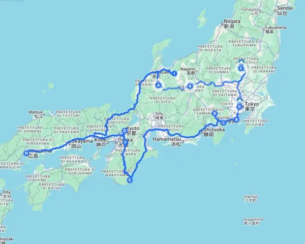 Itinerario in Giappone: da Tokyo a Kyoto, Osaka, Hiroshima e ritorno. Un viaggio tra città e natura, ecco cosa vedere in Giappone!